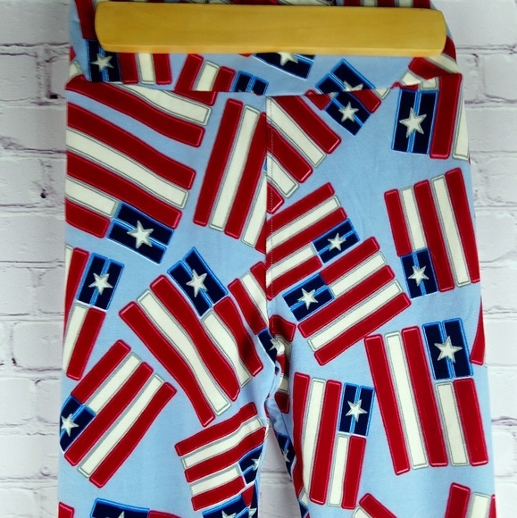 Mom & Me set 2 LIMITED Americana LuLaRoe leggings SOFT High-waist 4th of July - Picture 7 of 8